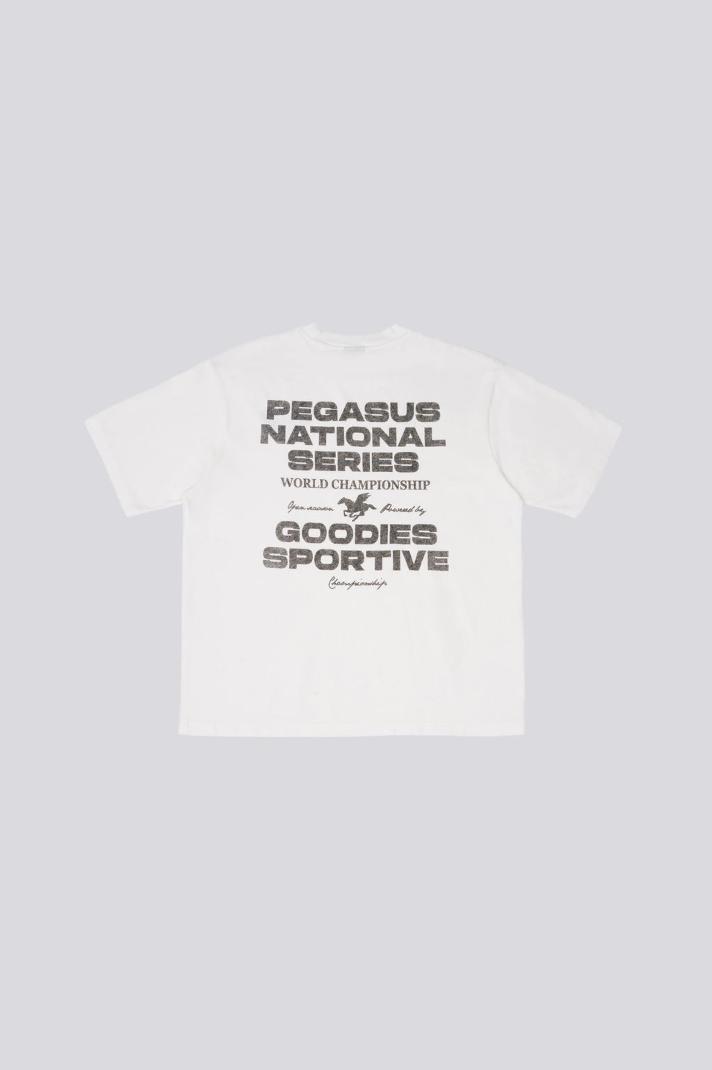 Goodies Sportive: Pegasus Series White Tee