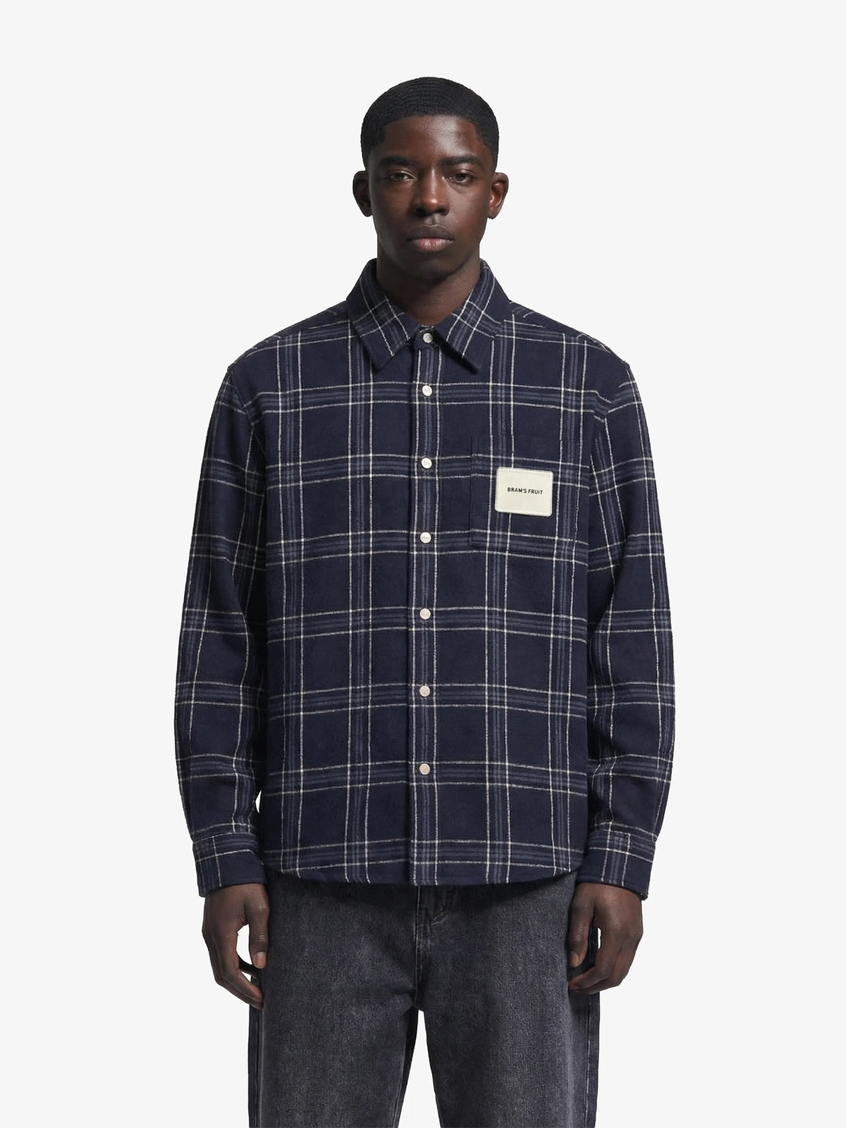 Bram's Fruit: Flanel Overshirt - Navy