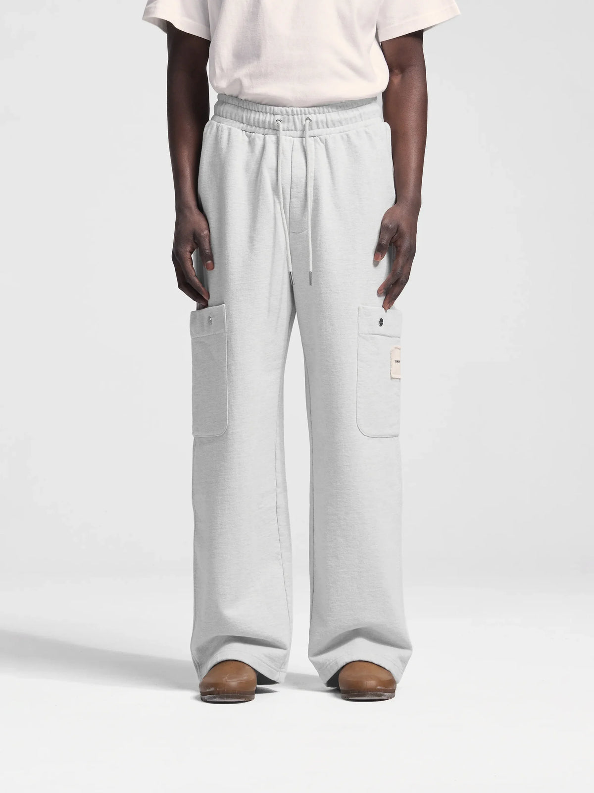 Bram's Fruit: Side Pocket Sweat Trouser - Natural Melange