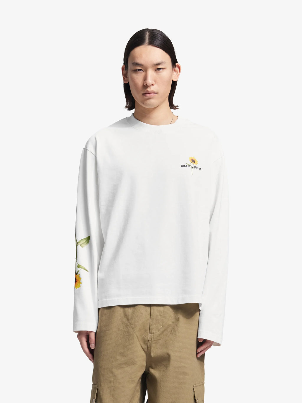 Bram's Fruit: Sunflower Longsleeve - White