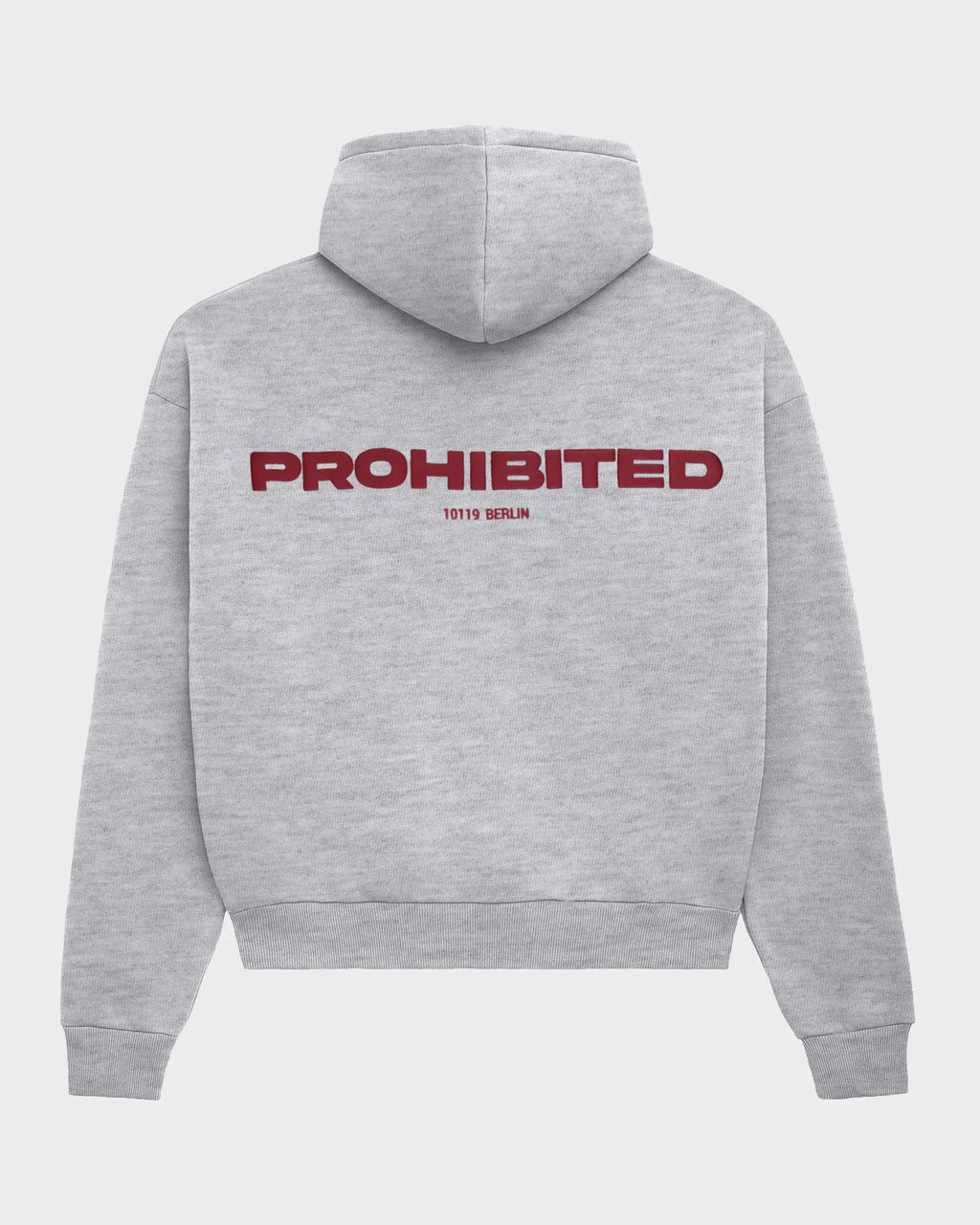 Prohibited: 10119 Zip-Hoodie Grey Melange