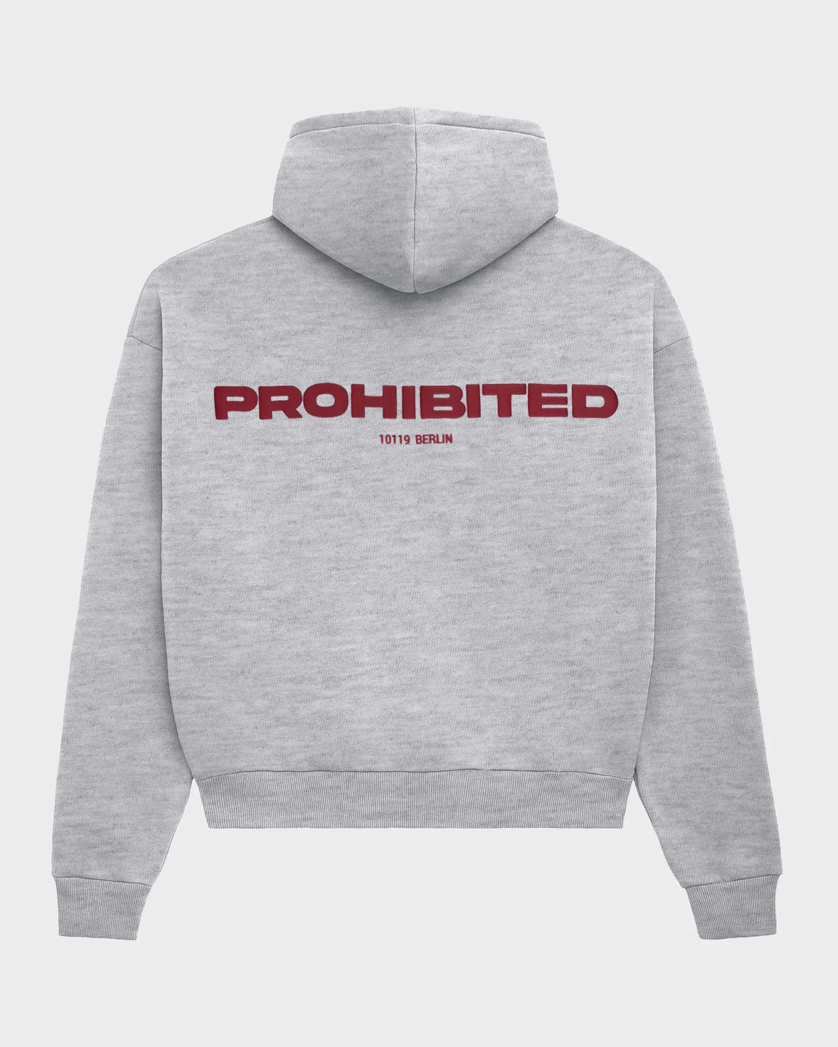 Prohibited: 10119 Zip-Hoodie Grey Melange