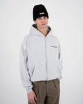 Prohibited: 10119 Zip-Hoodie Grey Melange