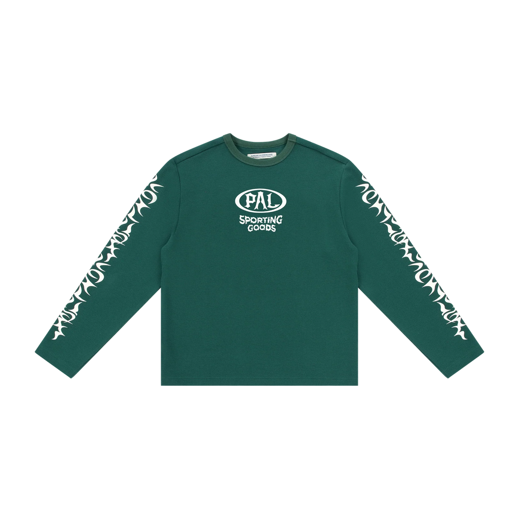 PAL Sporting Goods: Racing Wheels Longsleeve Waffle Knit - Dark Green