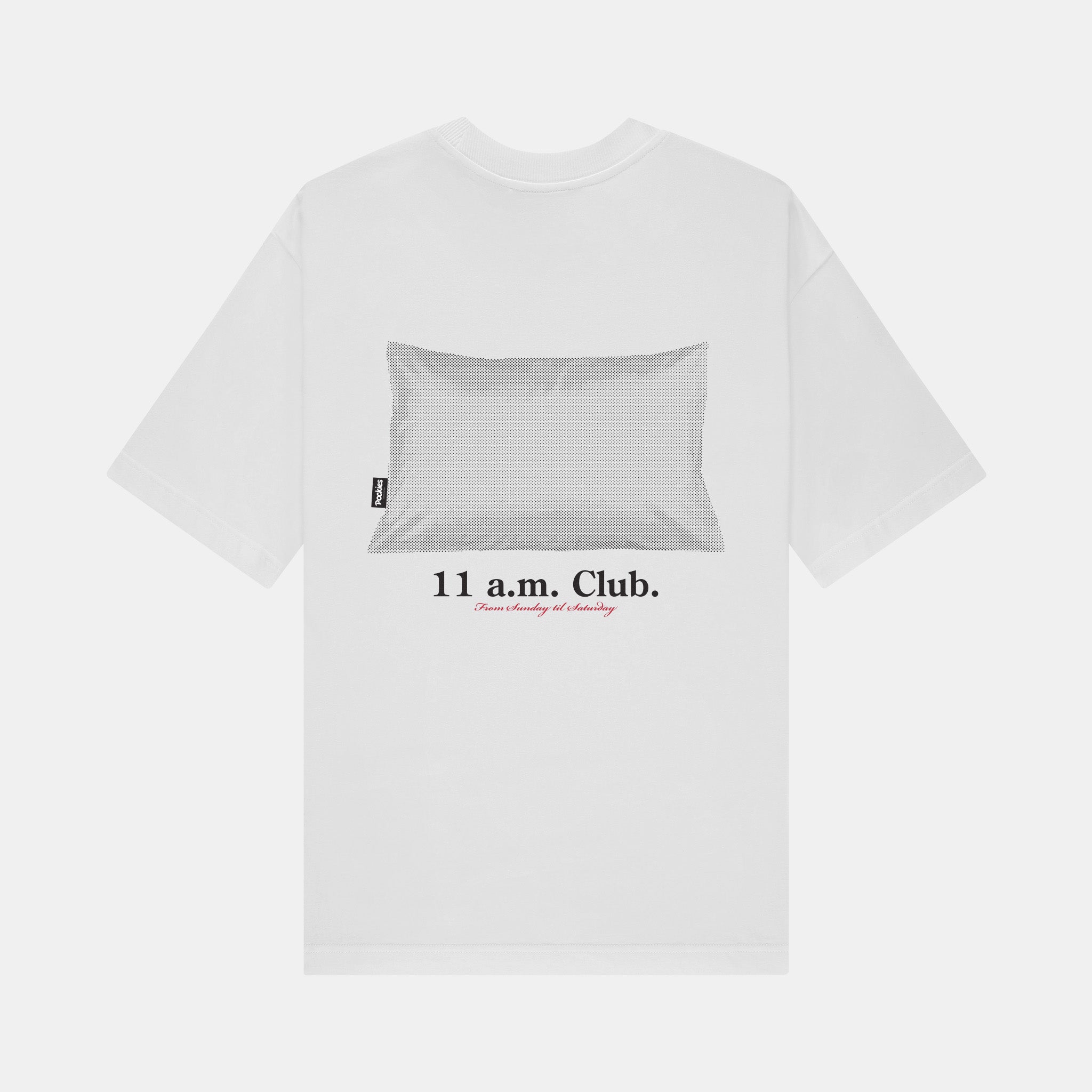 Pockies: 11 AM Club Pillow Tee - White