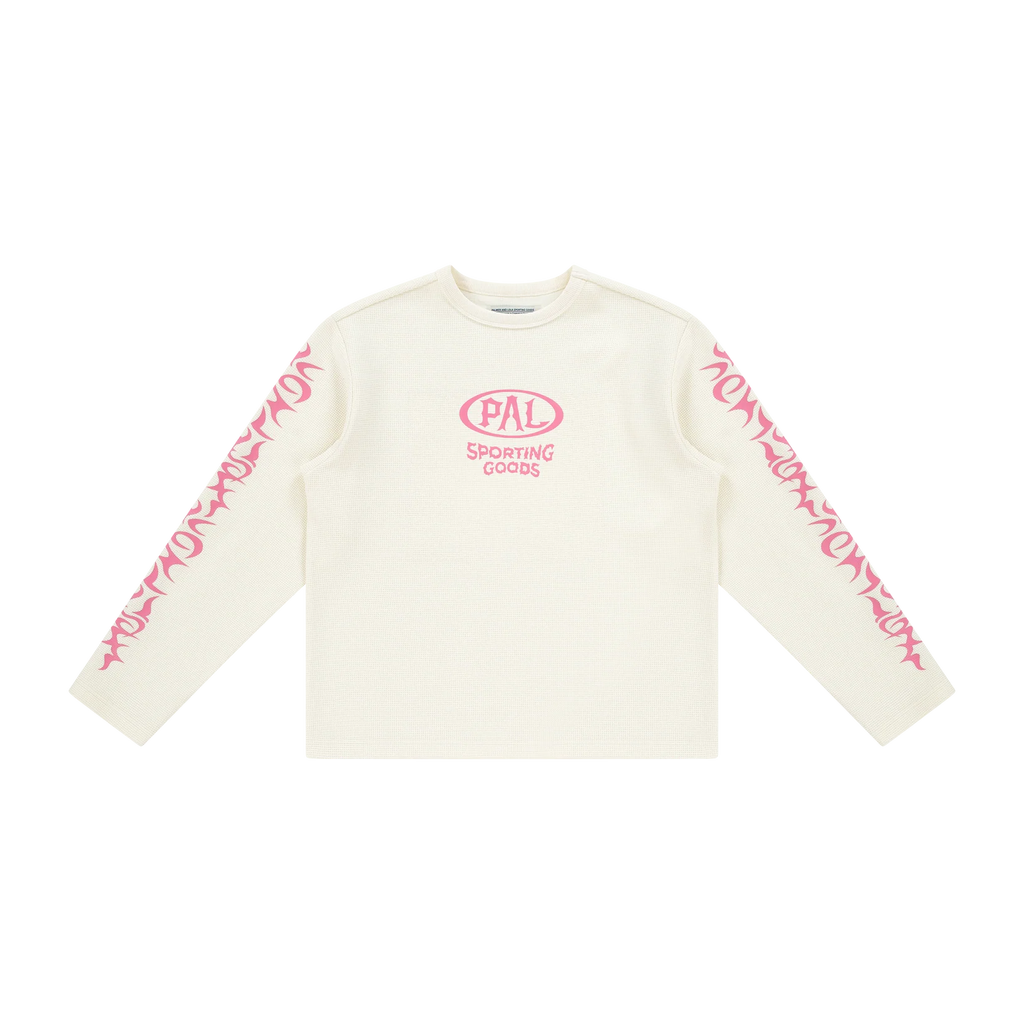 PAL Sporting Goods: Racing Wheels Longsleeve Waffle Knit - Marshmallow