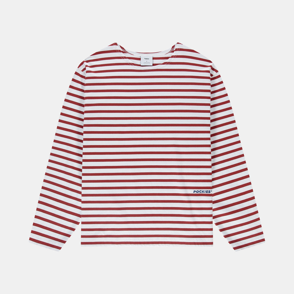 Pockies: Boat Neck Longsleeve - Red