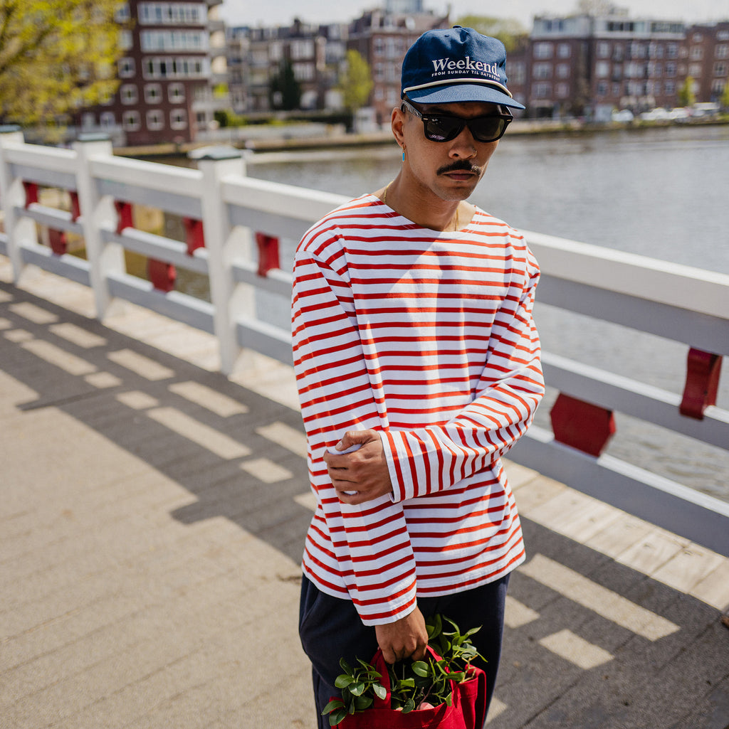 Pockies: Boat Neck Longsleeve - Red