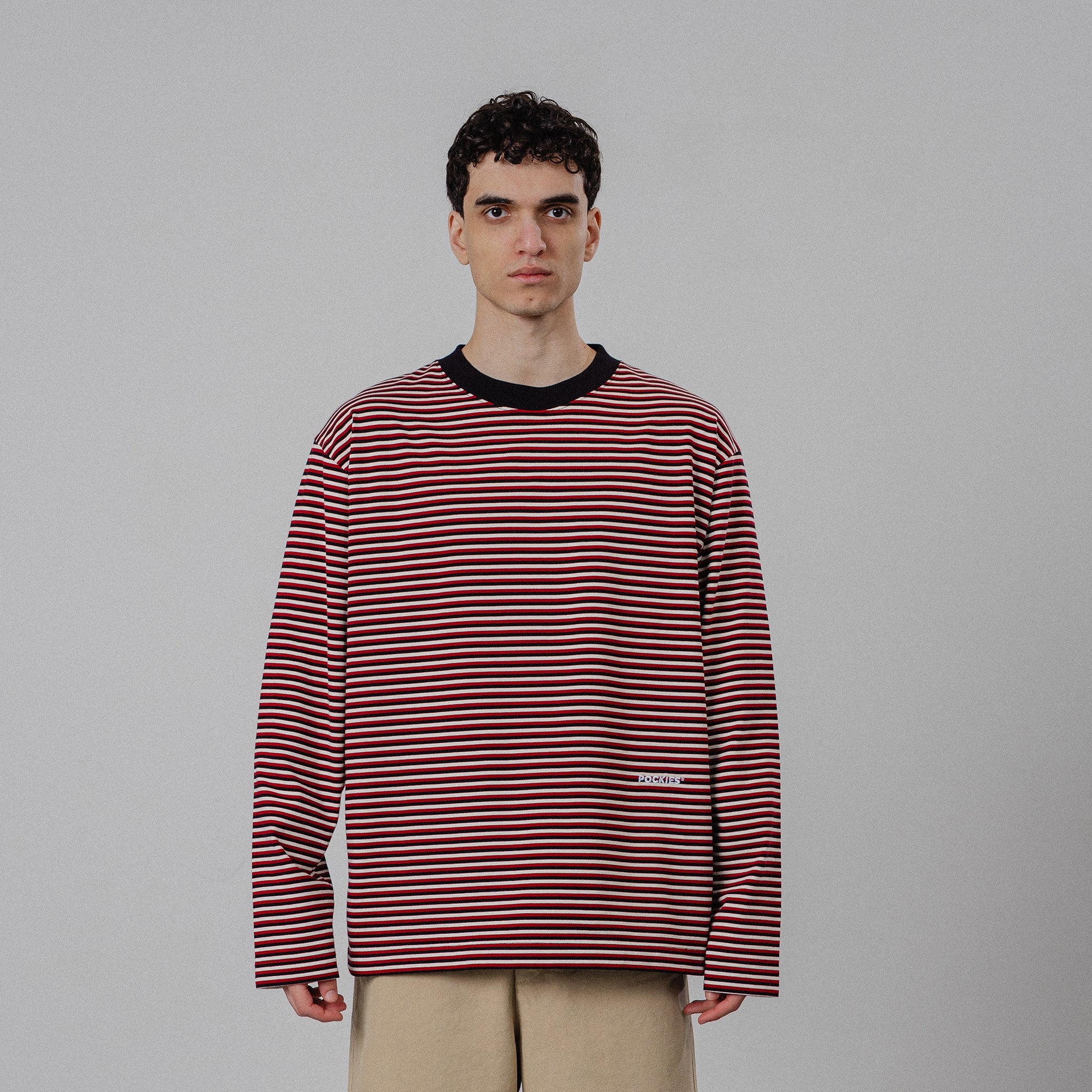 Pockies: Striped Longsleeve - Red