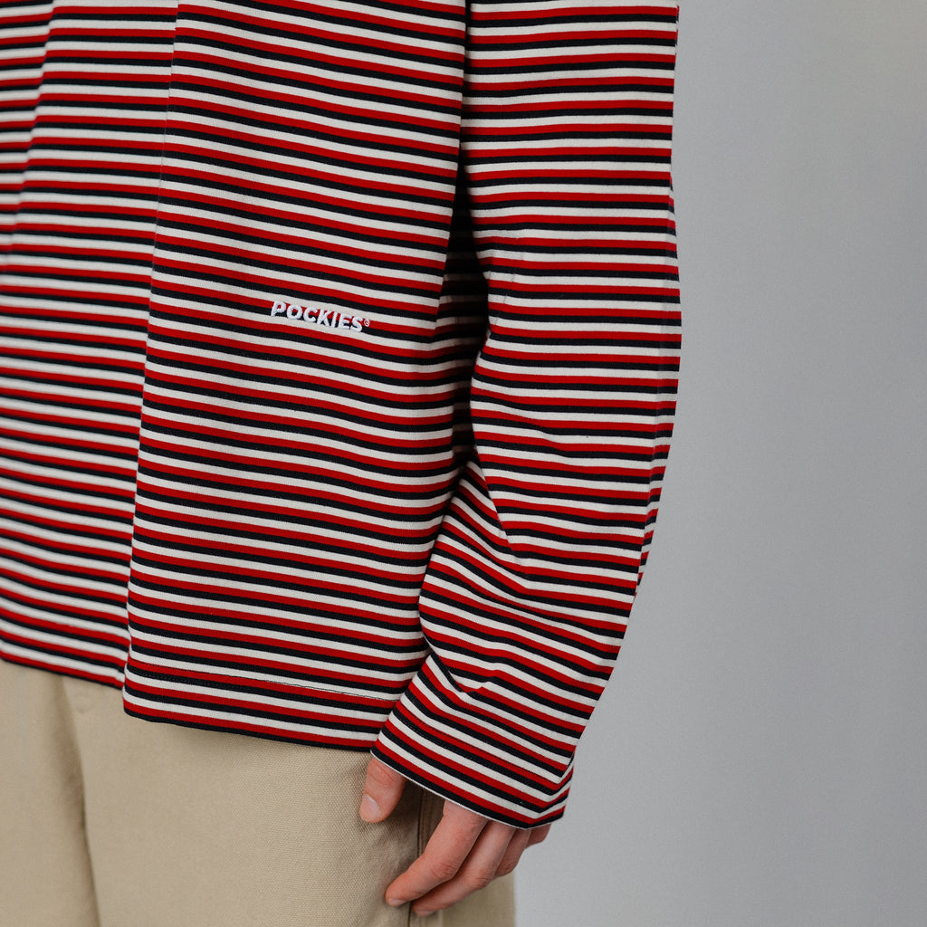 Pockies: Striped Longsleeve - Red