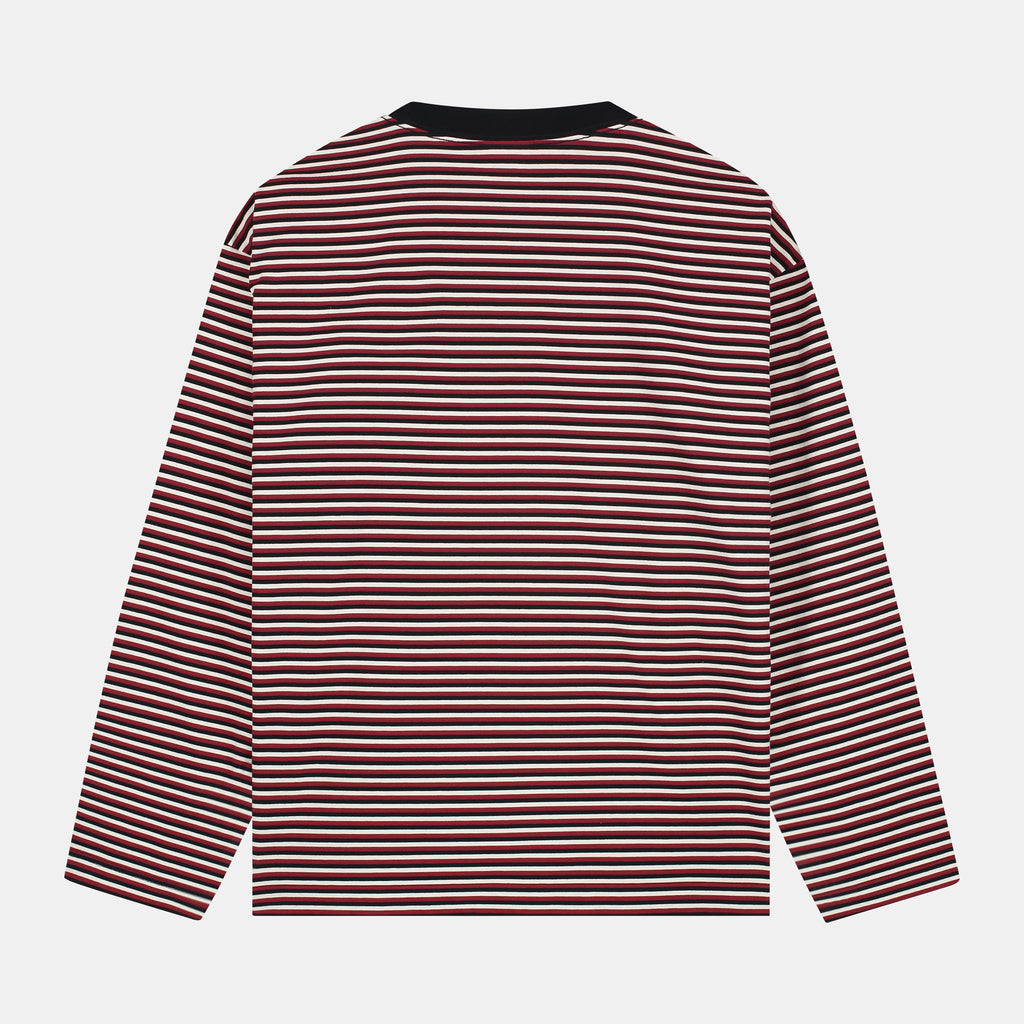 Pockies: Striped Longsleeve - Red