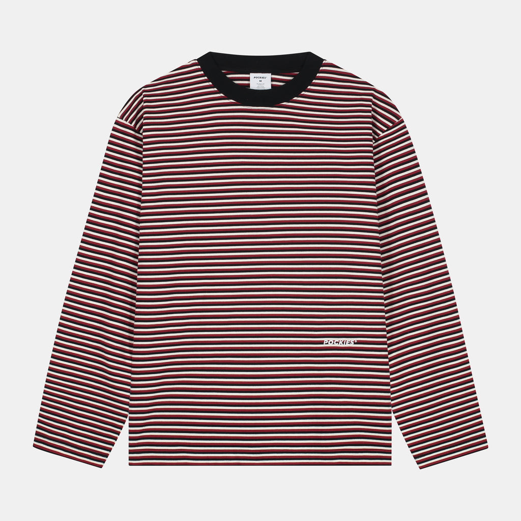 Pockies: Striped Longsleeve - Red