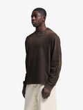 Bram's Fruit: Distressed Script Logo Longsleeve - Washed Brown
