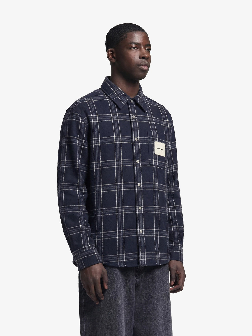 Bram's Fruit: Flanel Overshirt - Navy
