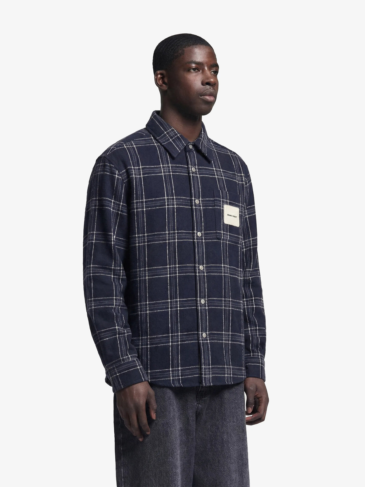 Bram's Fruit: Flanel Overshirt - Navy
