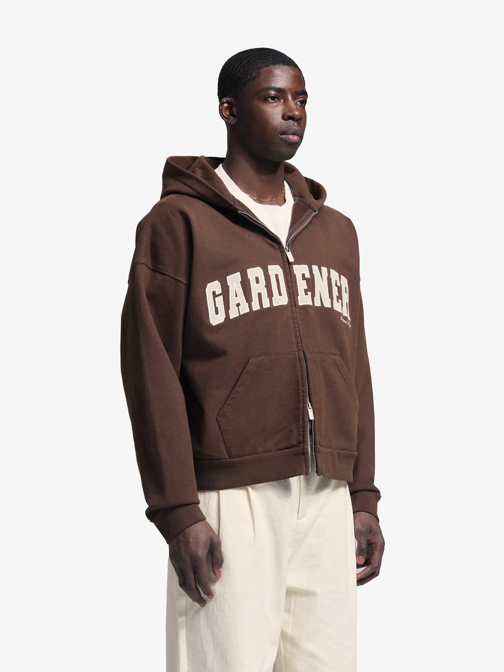 Bram's Fruit: Gardener Zipper Hoodie - Brown