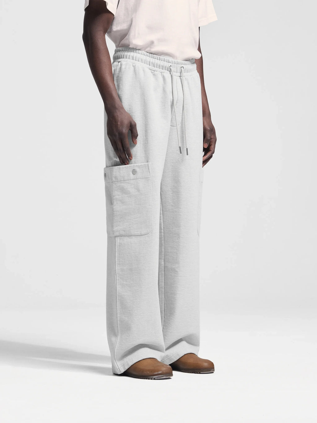 Bram's Fruit: Side Pocket Sweat Trouser - Natural Melange