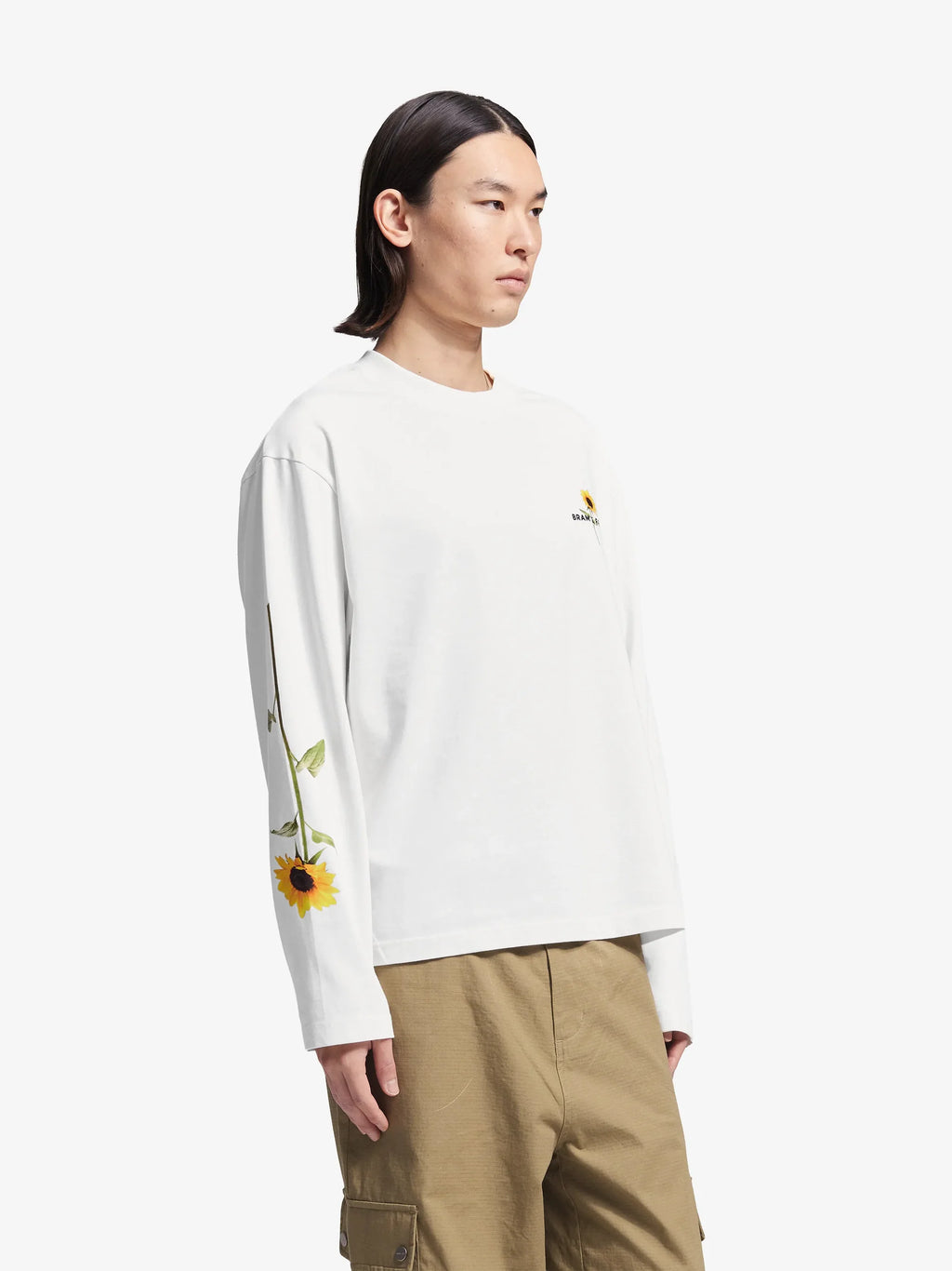 Bram's Fruit: Sunflower Longsleeve - White