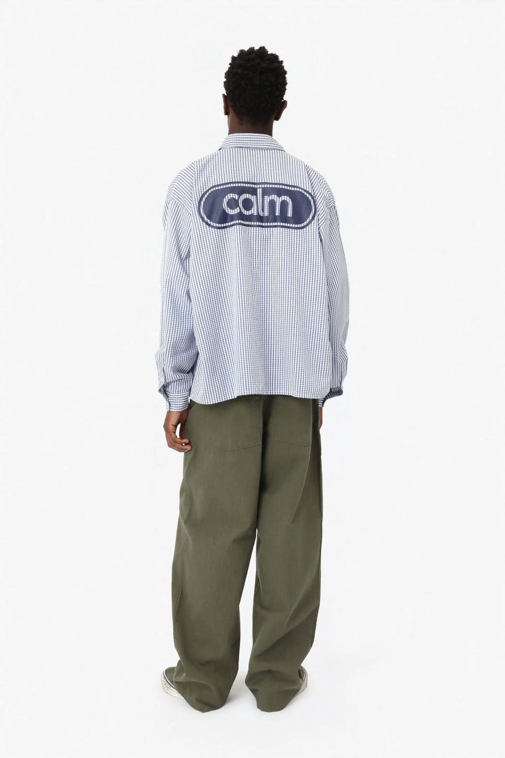 CALM: Hollywood Striped Shirt - Blue/White