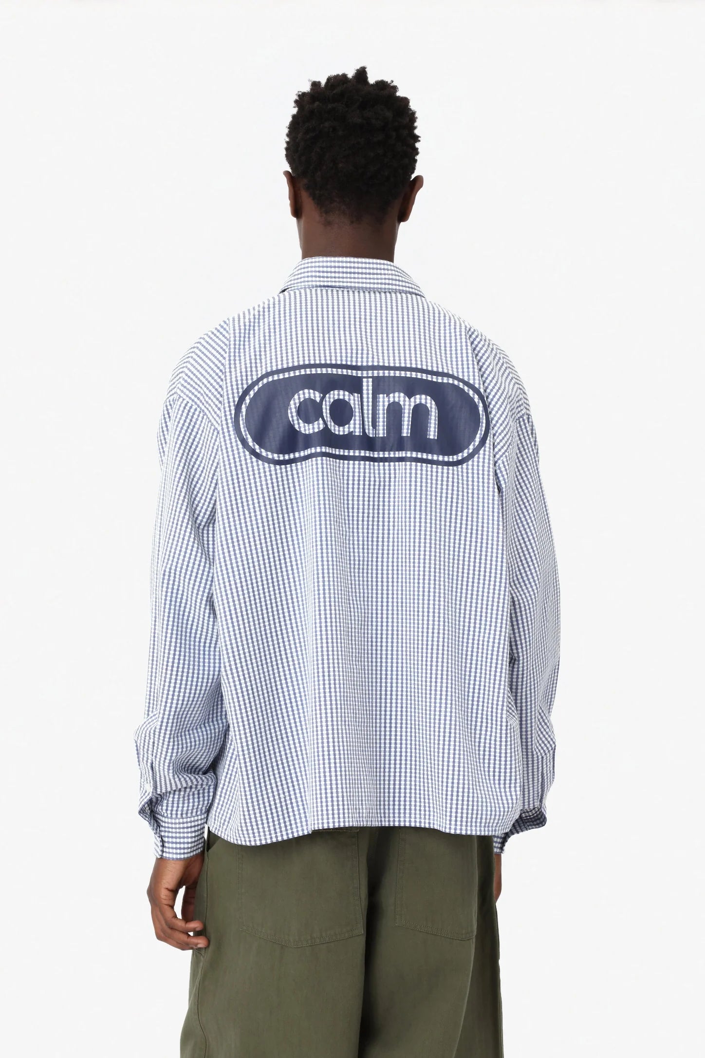 CALM: Hollywood Striped Shirt - Blue/White