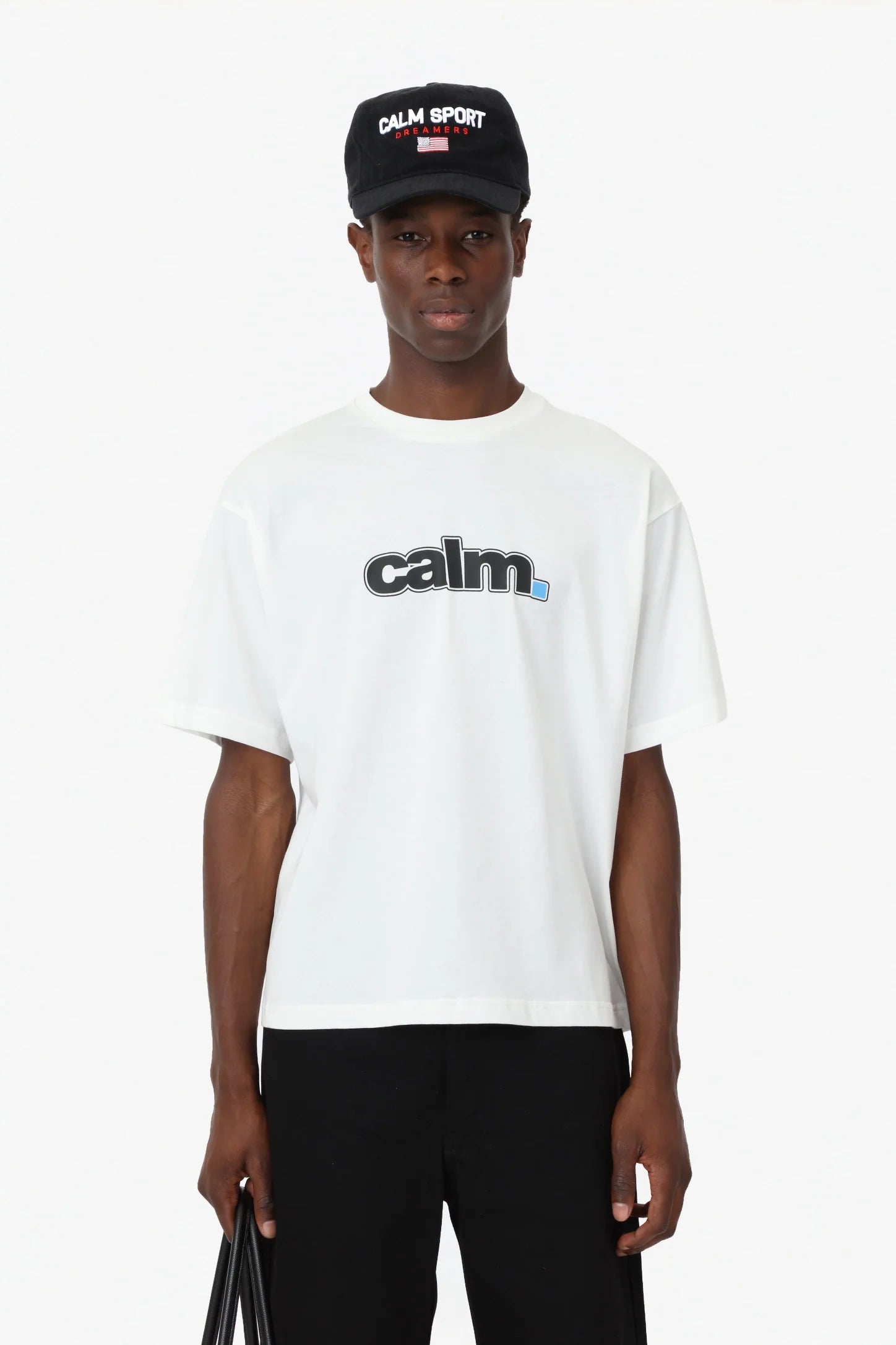 CALM: Stroke Logo Tee - White