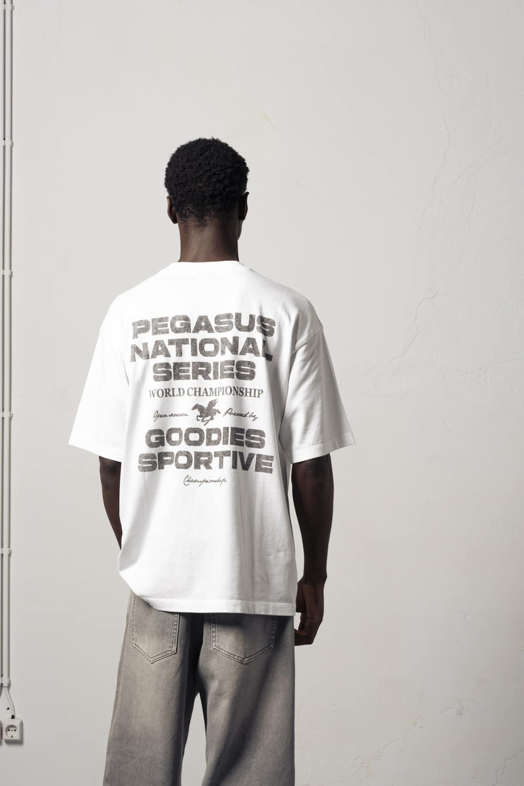 Goodies Sportive: Pegasus Series White Tee