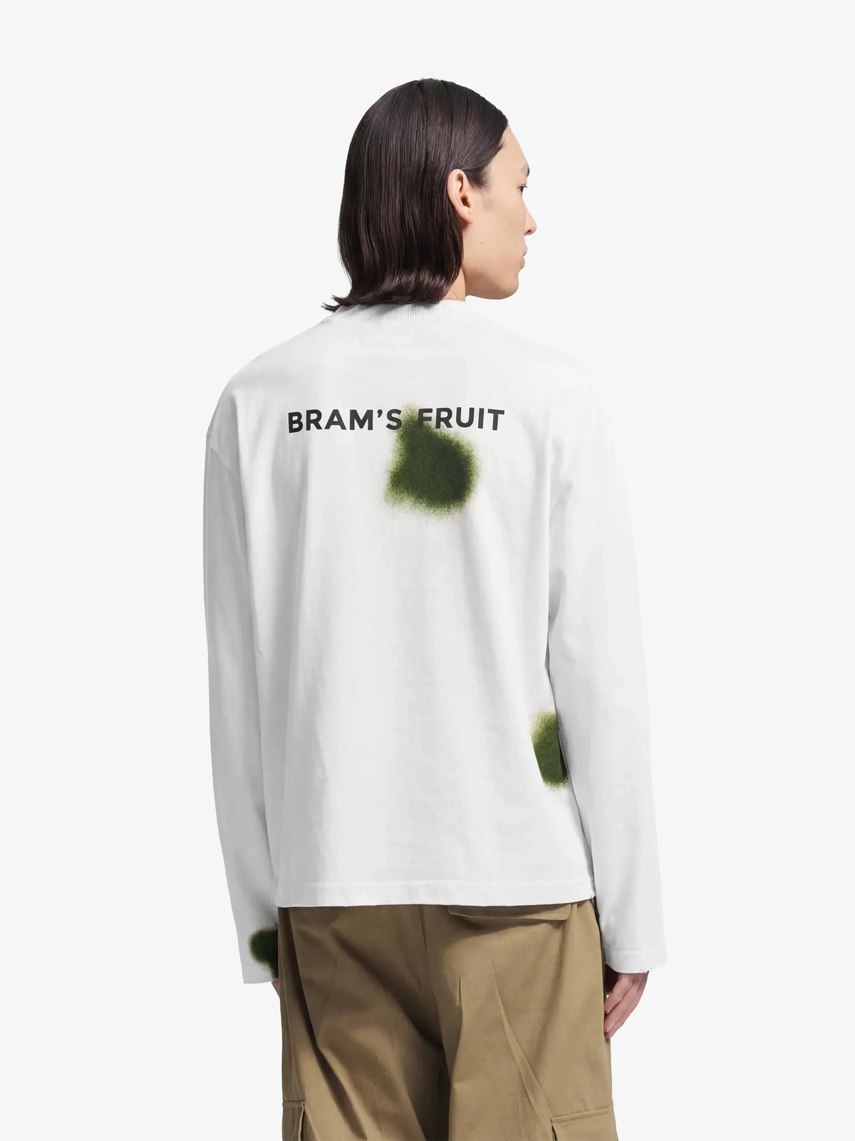 Bram's Fruit: Grass Stain Longsleeve - White