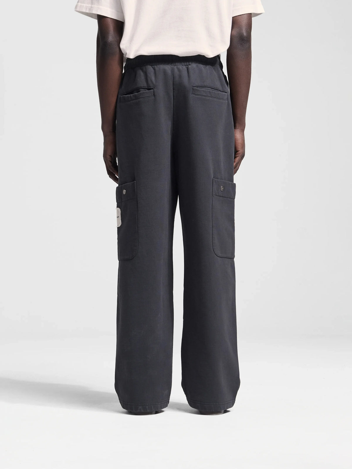 Bram's Fruit: Side Pocket Sweat Trouser - Shadow Black