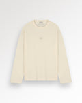 Filling Pieces: Longsleeve Boxy Embroidered - Antique White