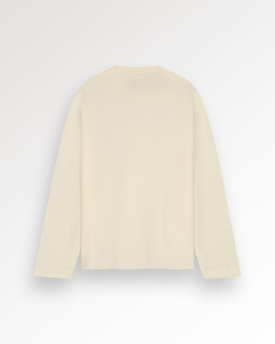 Filling Pieces: Longsleeve Boxy Embroidered - Antique White