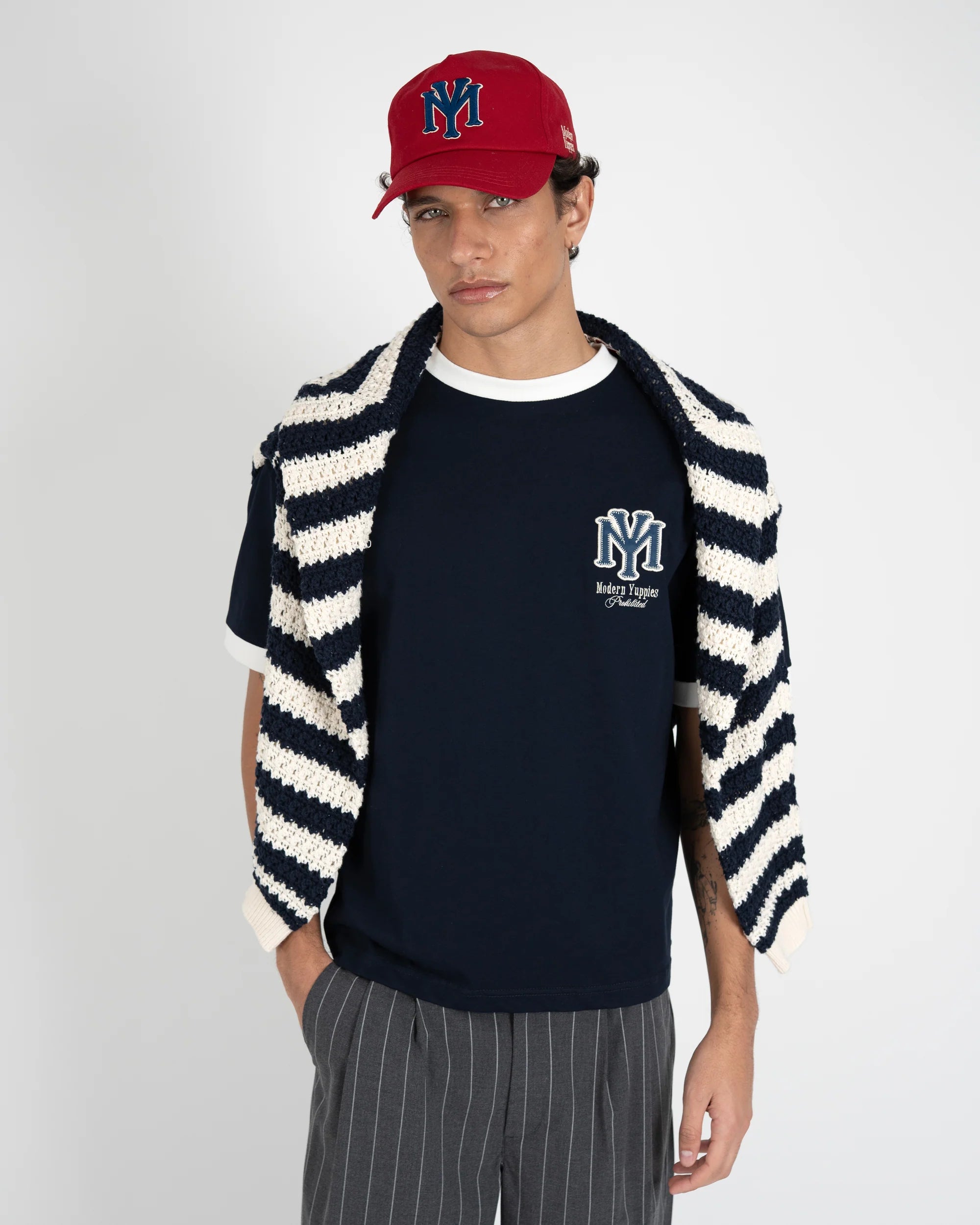 Prohibited: Modern Yuppies Contrast Tee Deep Blue