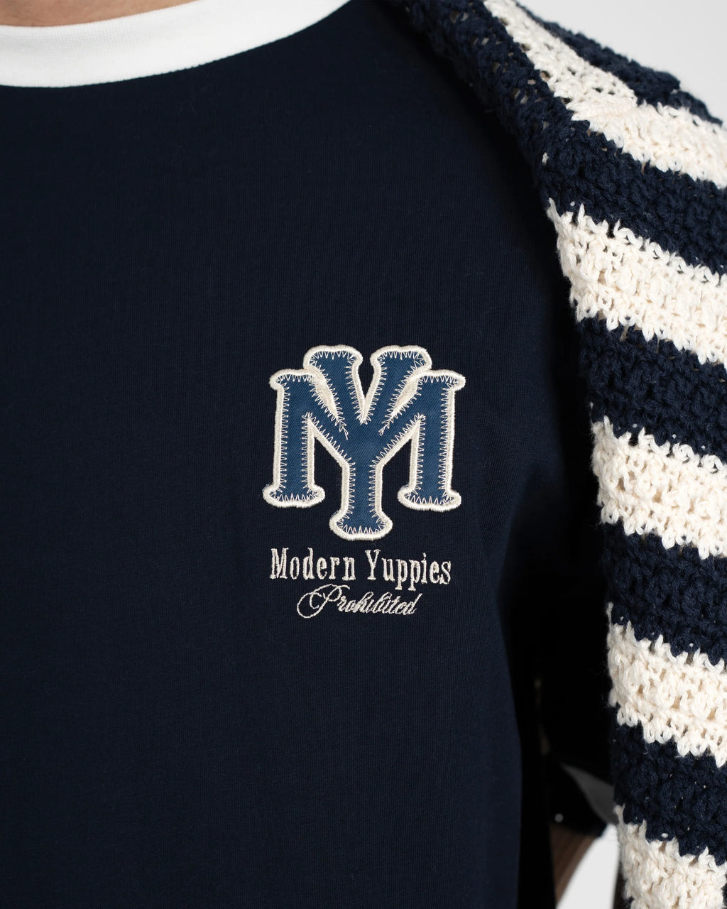 Prohibited: Modern Yuppies Contrast Tee Deep Blue