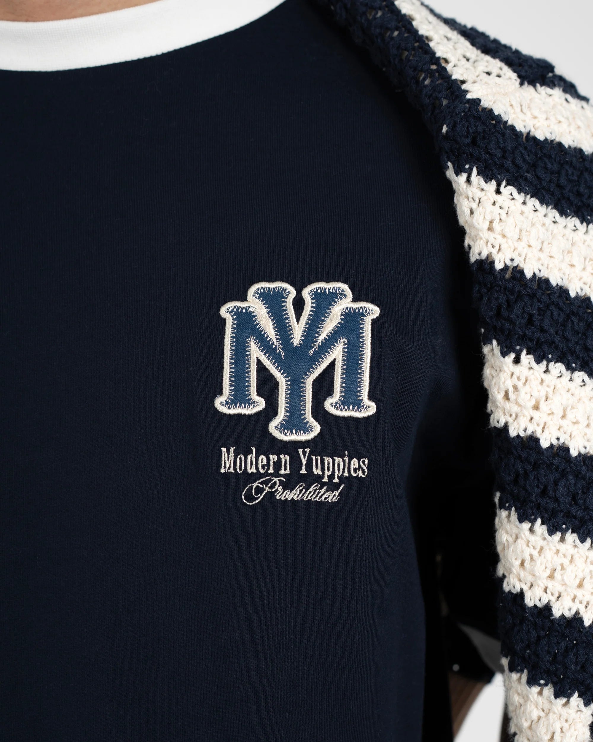 Prohibited: Modern Yuppies Contrast Tee Deep Blue