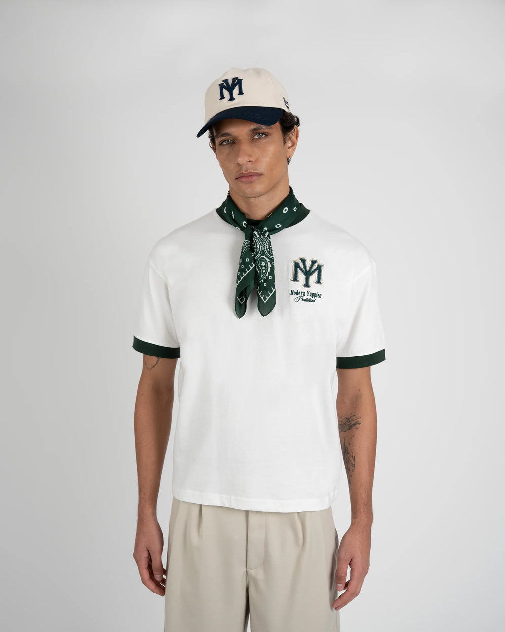 Prohibited: Modern Yuppies Contrast Tee Off-White