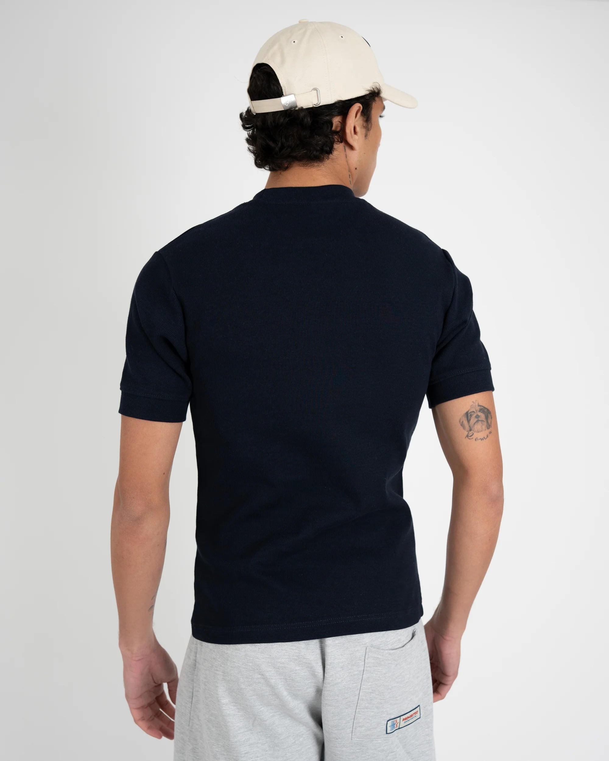 Prohibited: Outline Slim Tee Deep Blue