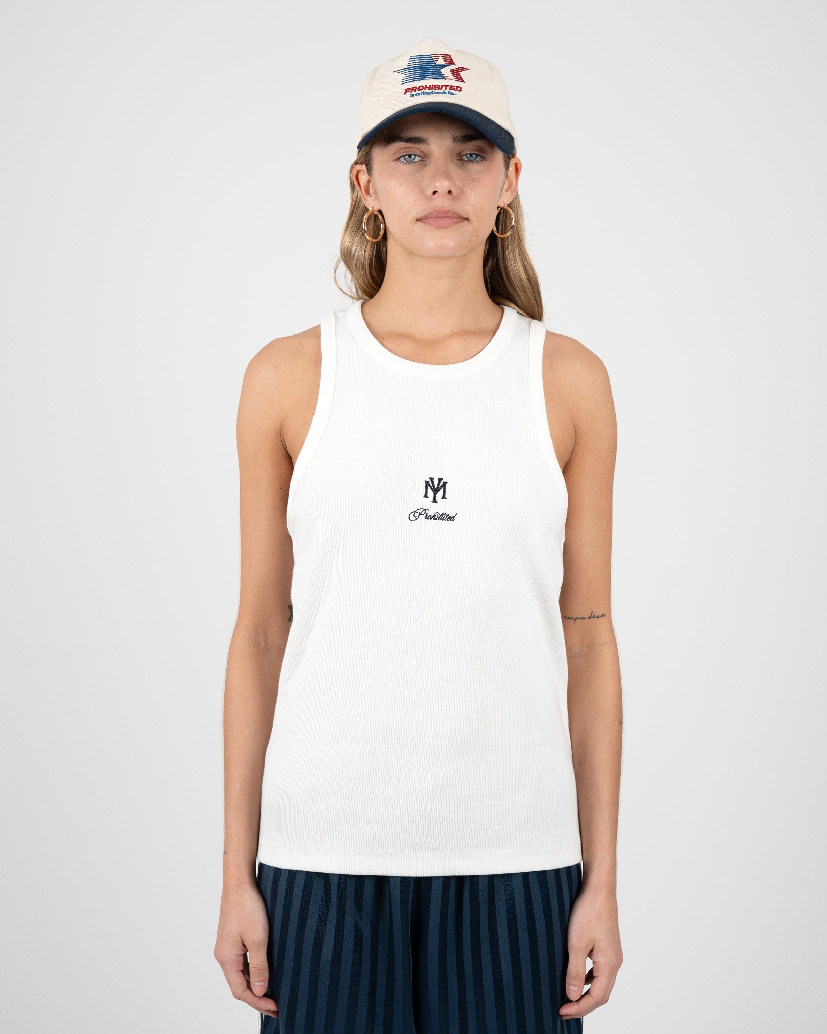 Prohibited: MY Tank Top Off-White