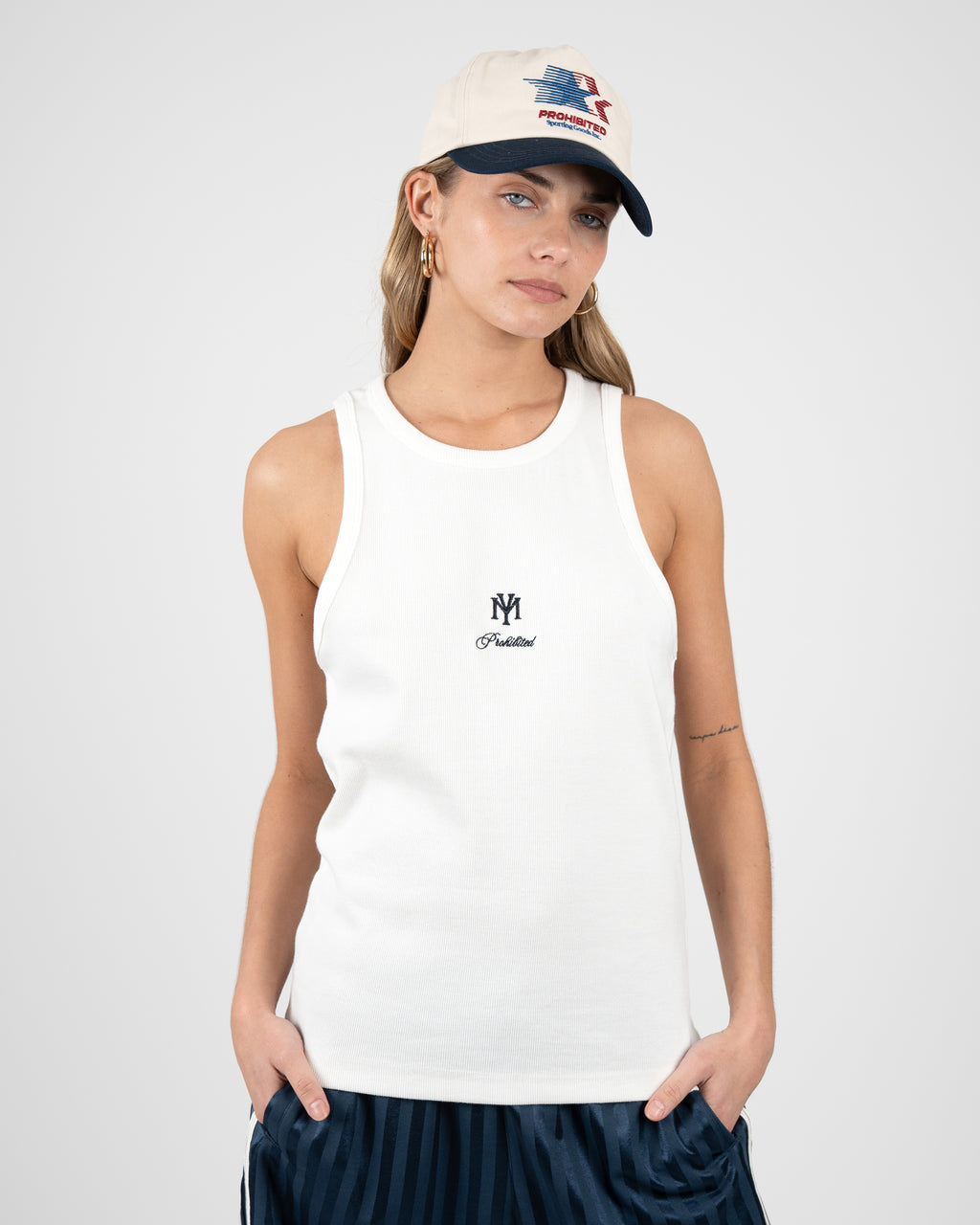 Prohibited: MY Tank Top Off-White