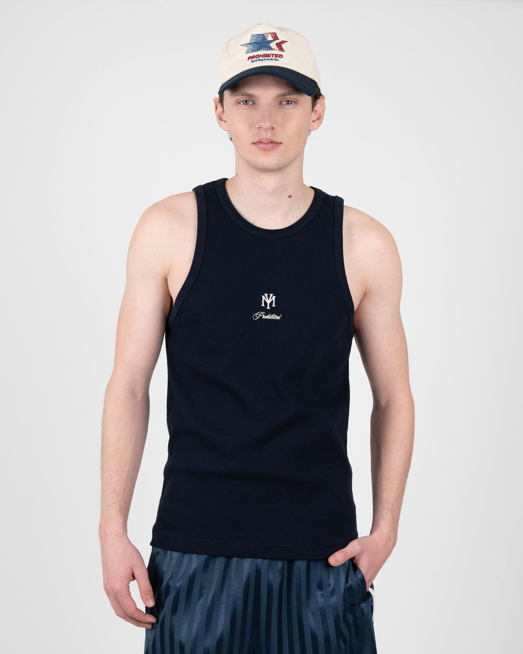 Prohibited: MY Tank Top Deep Blue