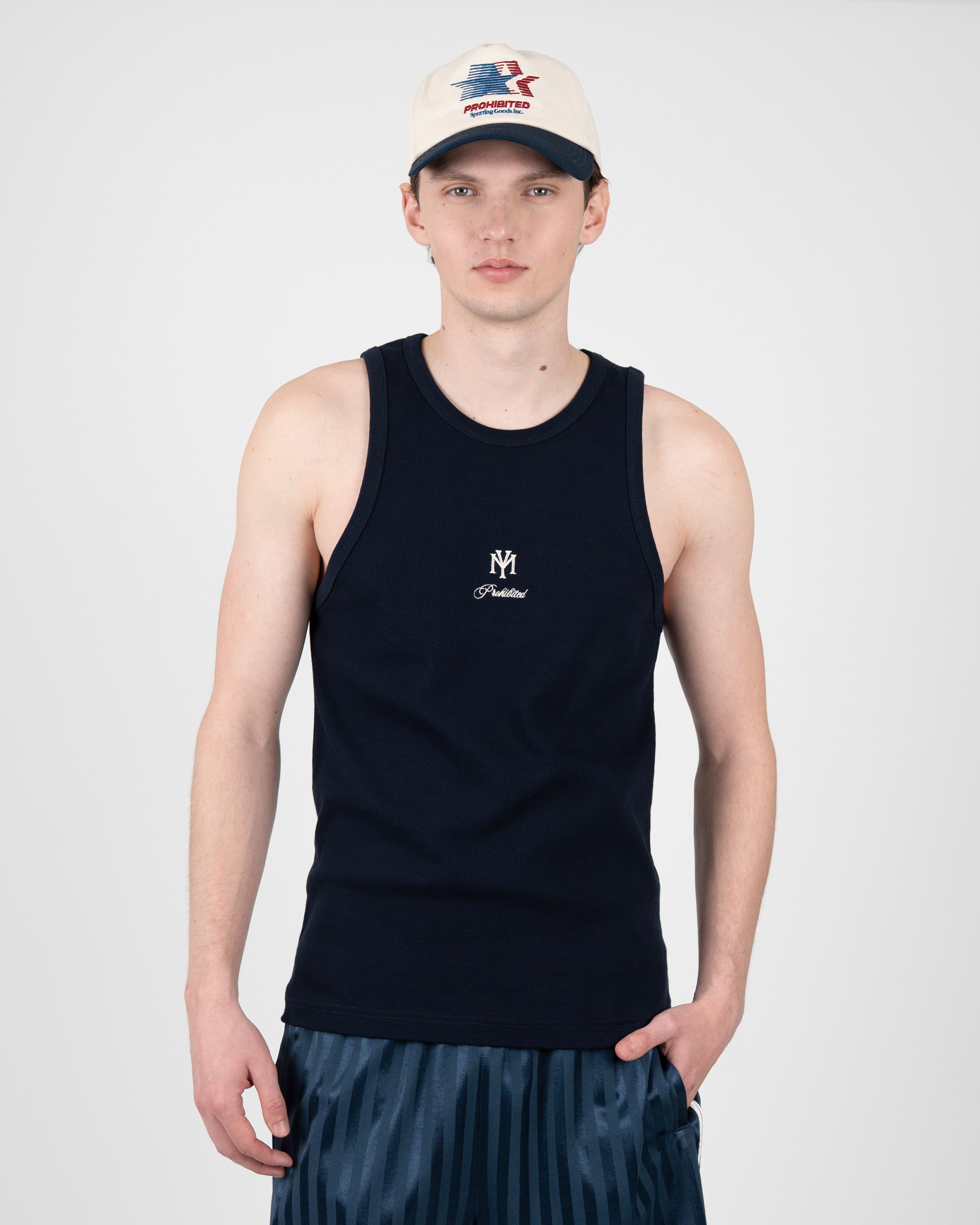 Prohibited: MY Tank Top Deep Blue