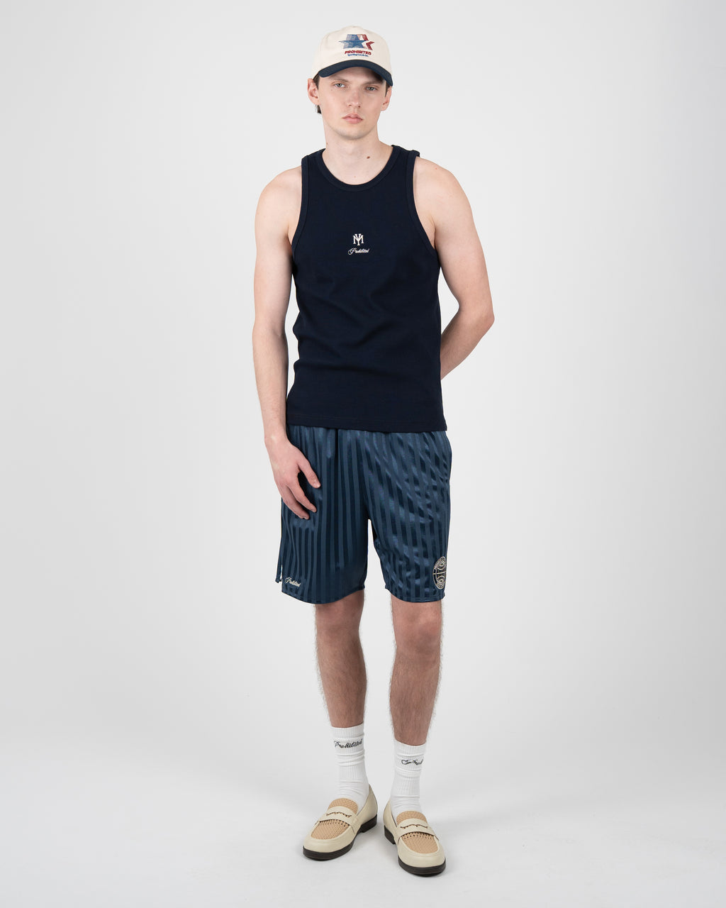 Prohibited: MY Tank Top Deep Blue
