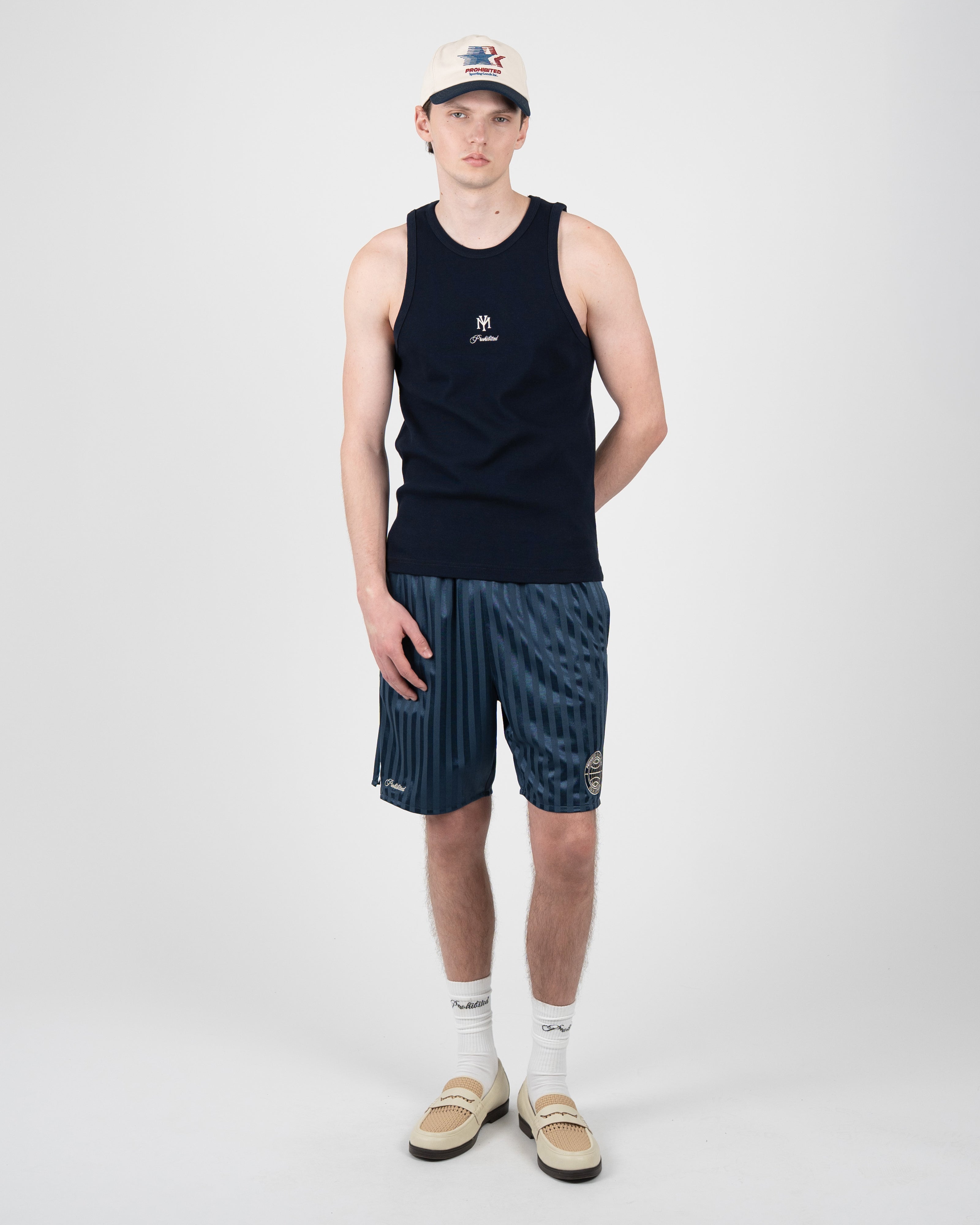 Prohibited: MY Tank Top Deep Blue
