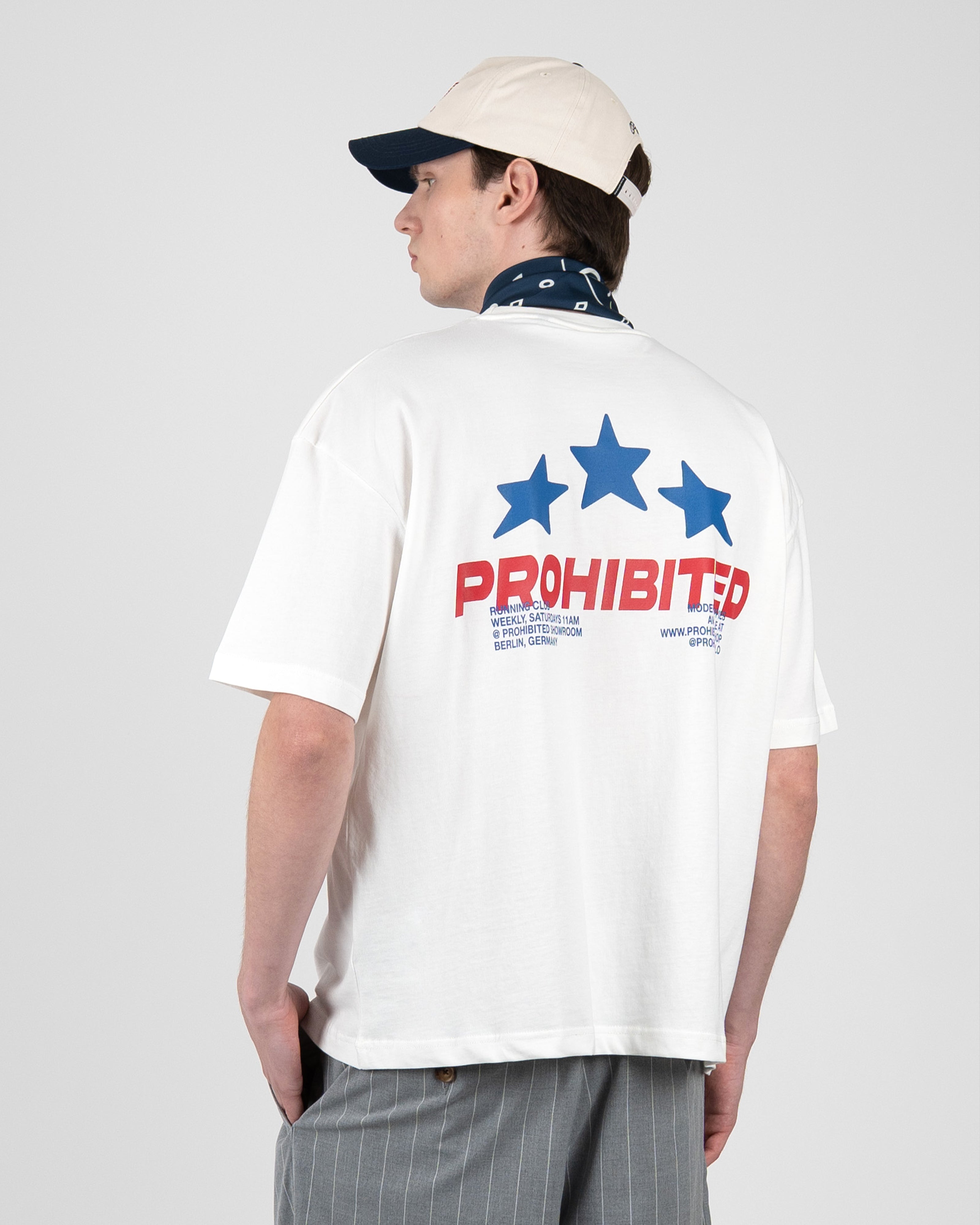 Prohibited: Running Club Tee Off-White