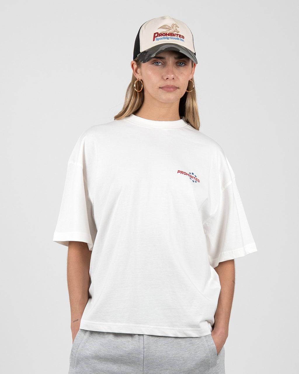 Prohibited: Running Club Tee Off-White