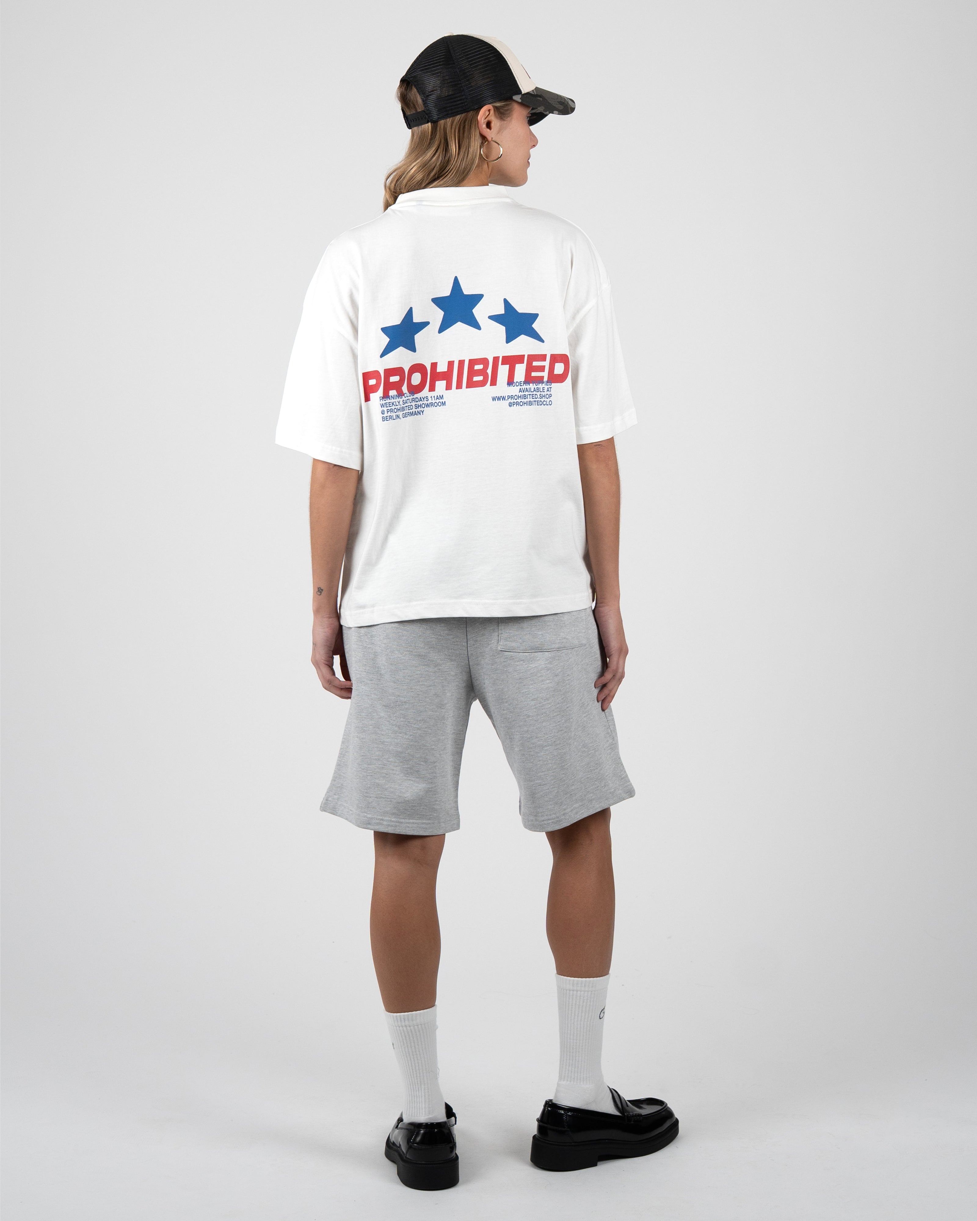 Prohibited: Running Club Tee Off-White