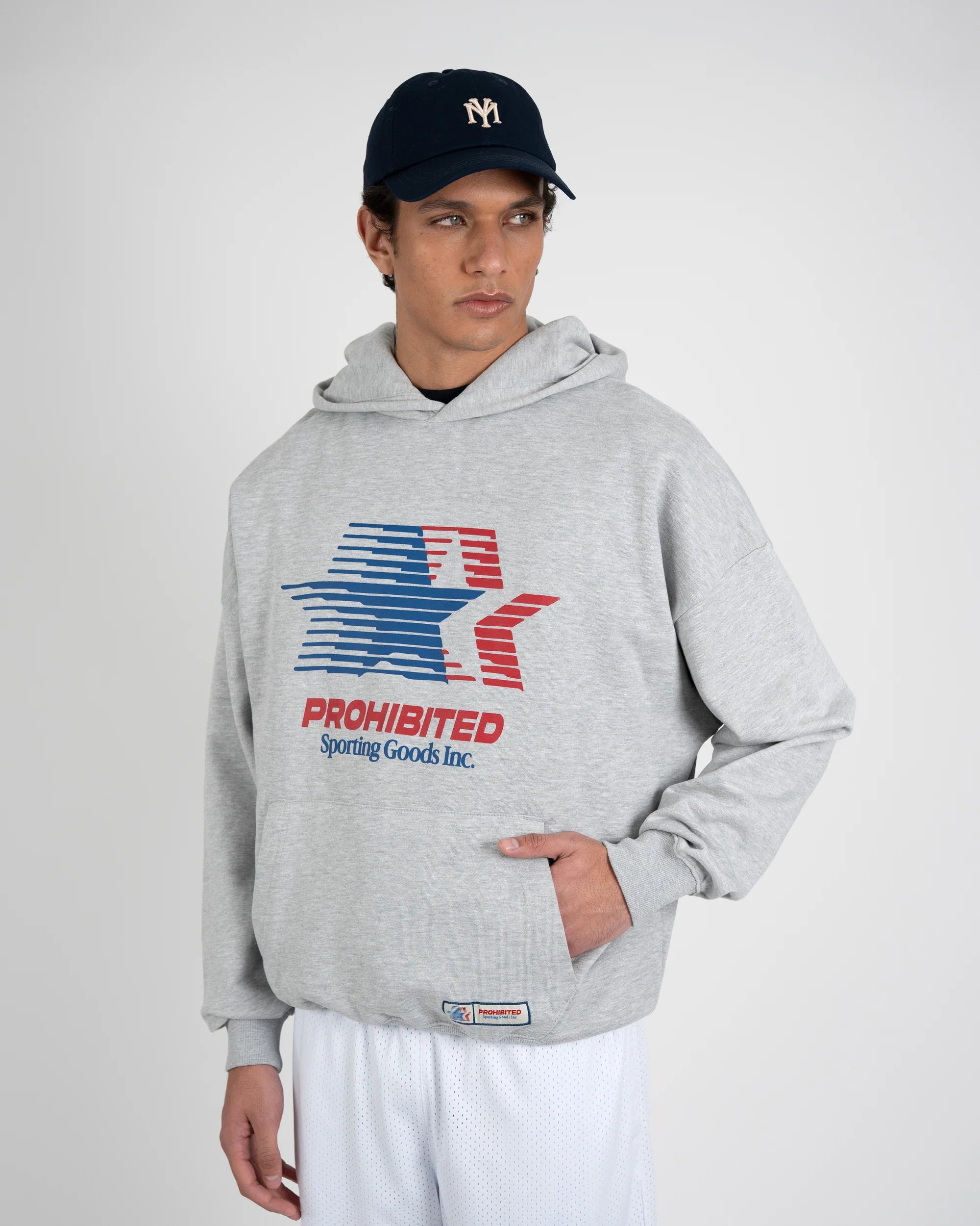 Prohibited: Sporting Goods Hoodie - Grey Melange