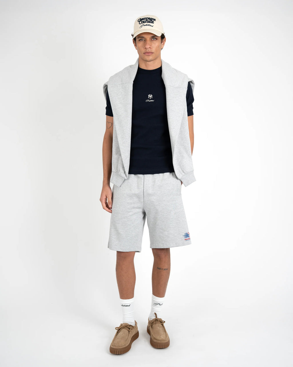 Prohibited: Sporting Goods Sweatshorts - Grey Melange
