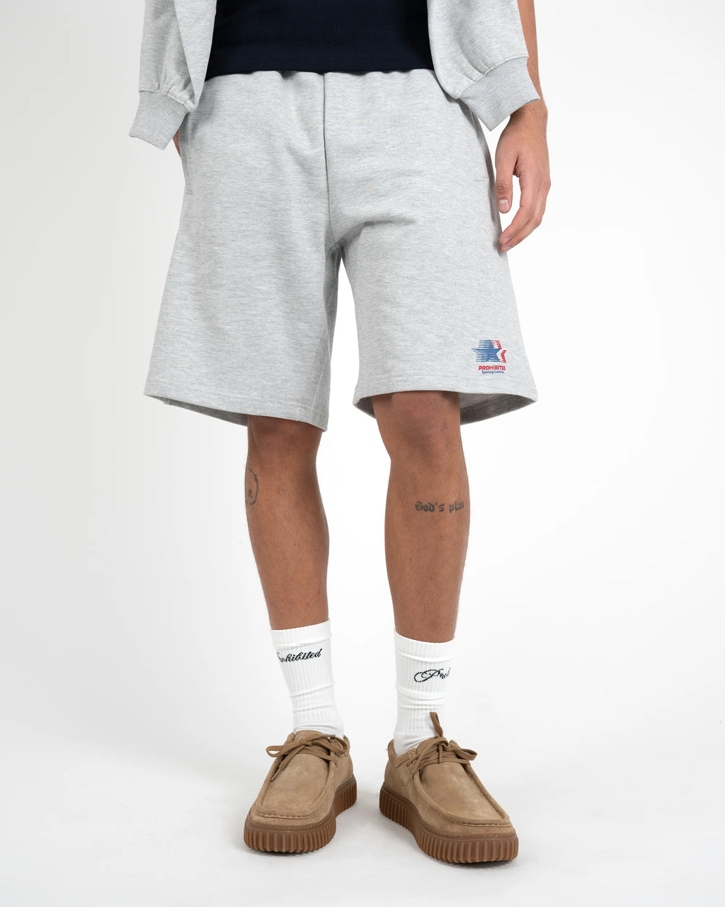 Prohibited: Sporting Goods Sweatshorts - Grey Melange