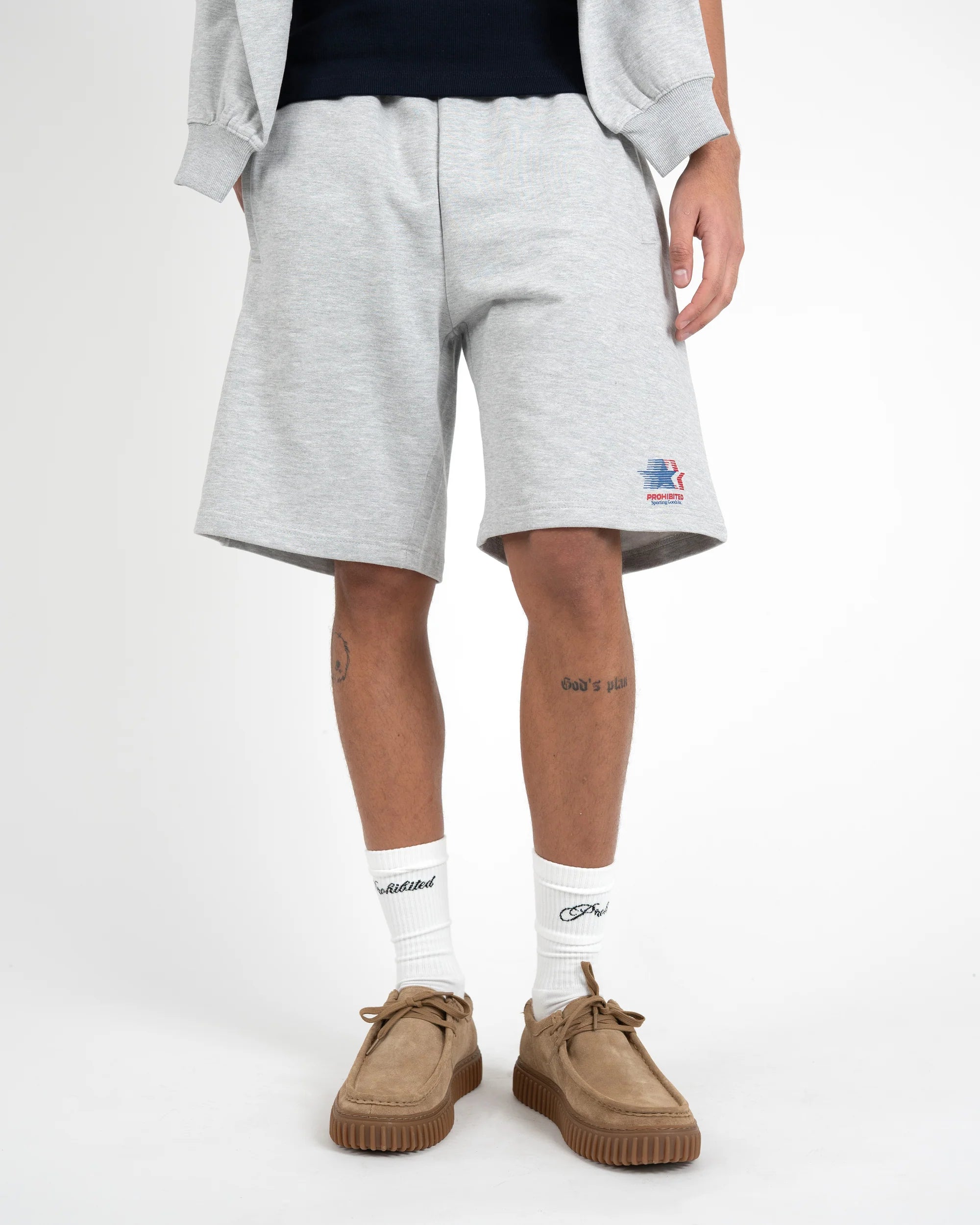 Prohibited: Sporting Goods Sweatshorts - Grey Melange