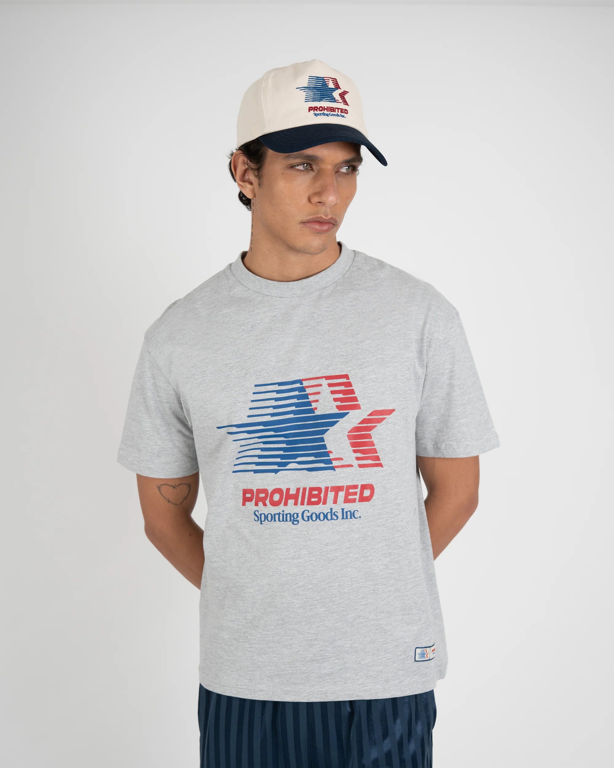 Prohibited: Sporting Goods Tee - Grey Melange