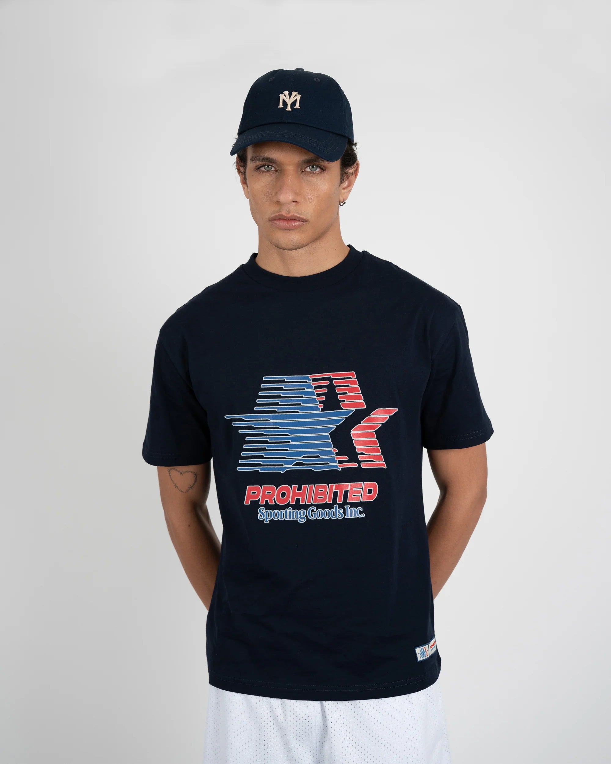 Prohibited: Sporting Goods Tee - Deep Blue
